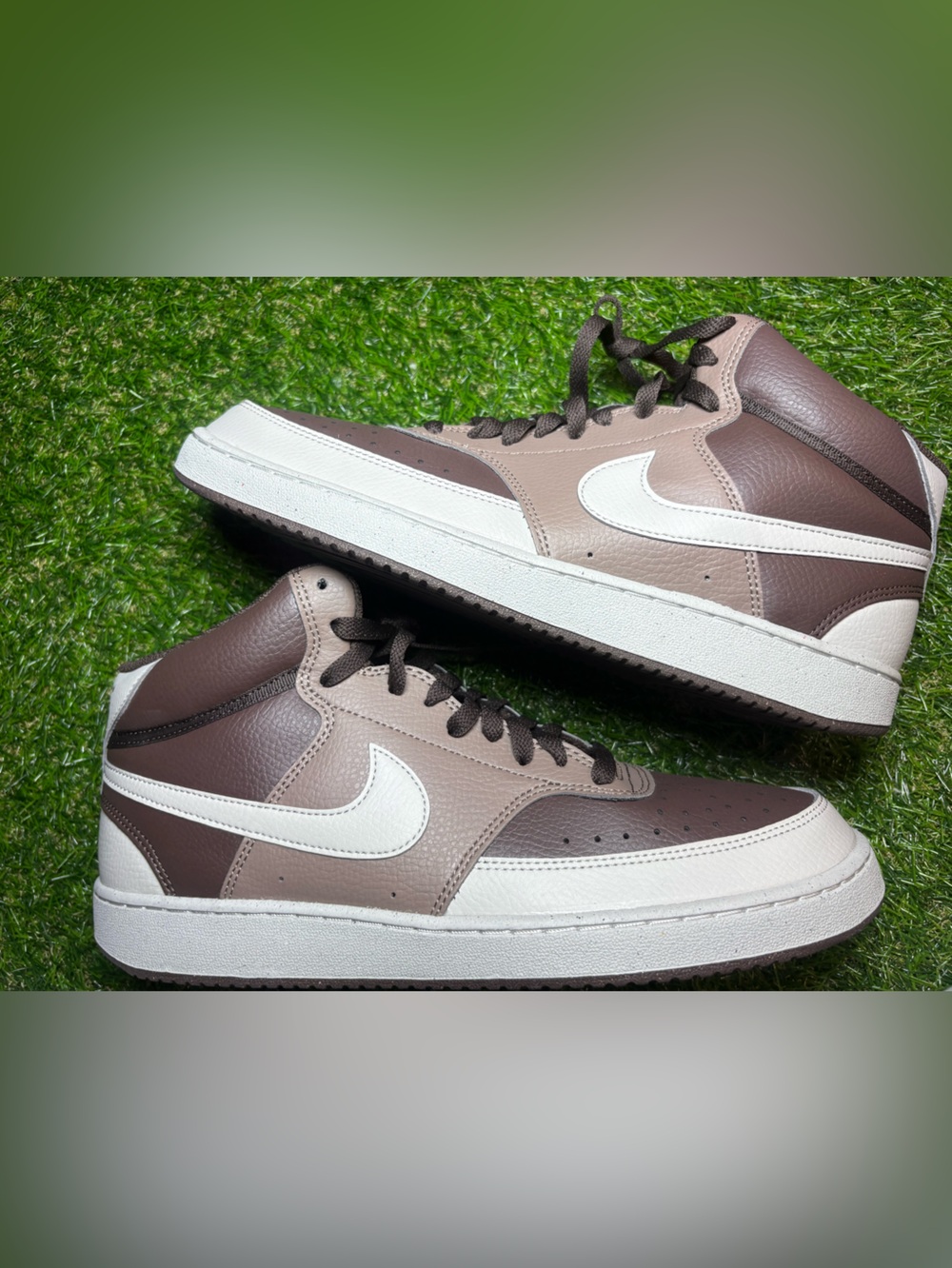Nike Court Vision Brown and White women’s 12, men’s 10.5